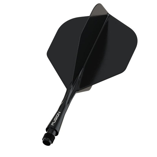 Fusion Integrated Flight & Shaft Solid Black Intermediate